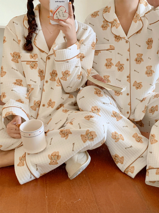 아이베어 커플 잠옷 세트 (홈웨어/누빔/홈파티)